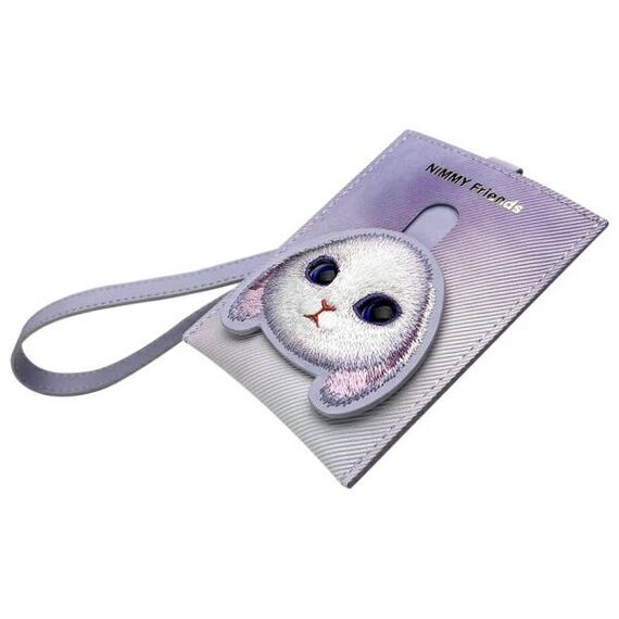 Nimmy Big Eyed Pet 2.0 Rabbit Wallet Card Holder - Purple