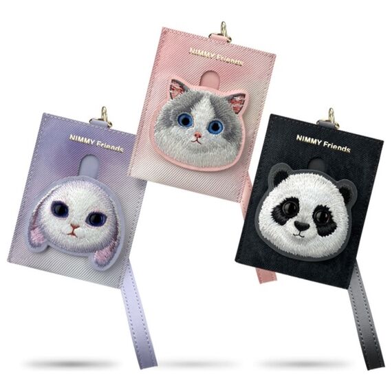 Nimmy Big Eyed Pet 2.0 Rabbit Wallet Card Holder - Purple
