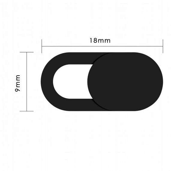 Tech-Protect Cam Fit+ 3-pack laptop camera cover - black