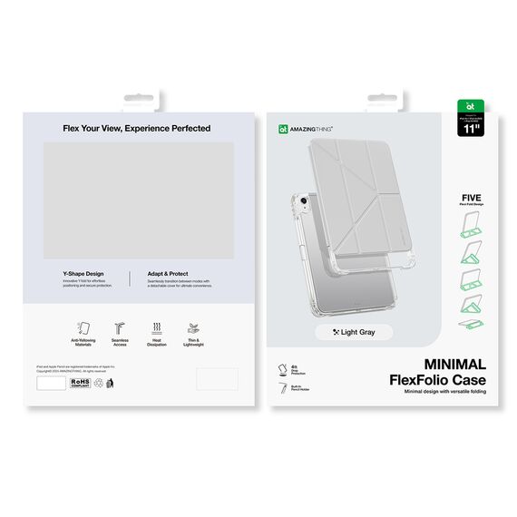 AmazingThing Minimal Case for iPad Air 11" M2/M3/M4 (2024/2025/2026) - gray