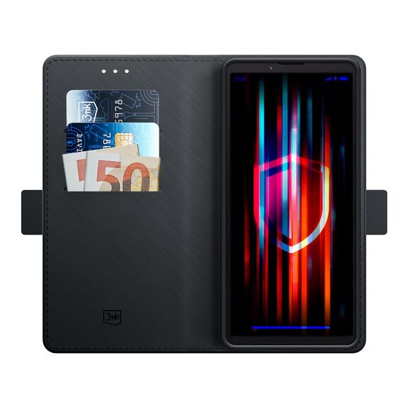 3mk Wallet Case for Sony Xperia 10 VII - Black