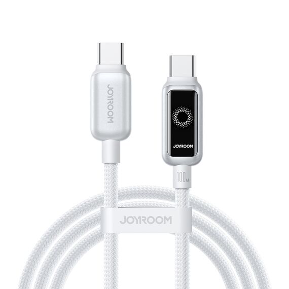 Joyroom S-A55 StarFlight 100W USB-C - USB-C Cable 1.2m - White