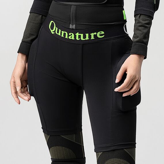 Qunature Ski Hip Protectors - Basic L Skis, Snowboard, Skates - Black