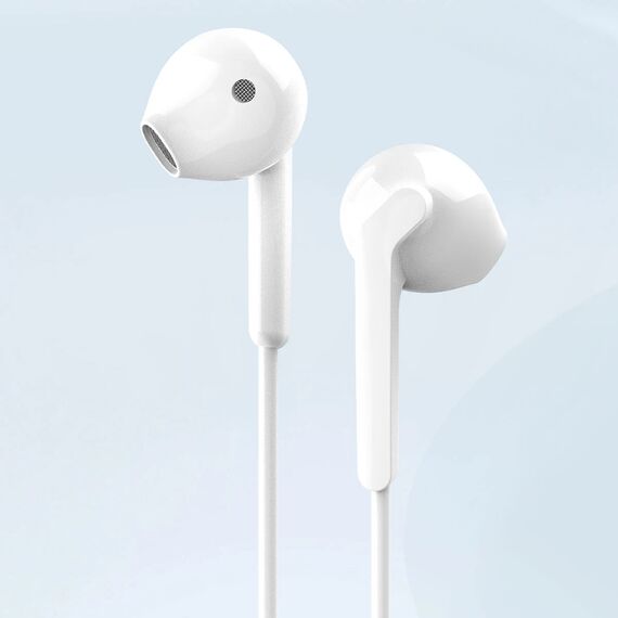 Dudao X3 in-ear headphones, wired, 3.5mm minijack - white