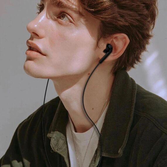 Dudao X3+ in-ear headphones, wired, 3.5mm minijack - black