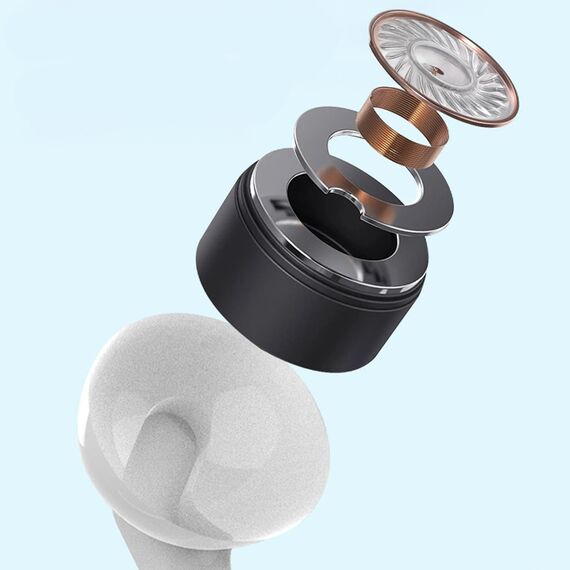Dudao X3+ in-ear headphones, wired, 3.5mm minijack - white