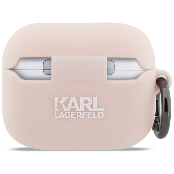Karl Lagerfeld Silicone Chaupette Head 3D Case for AirPods Pro 3 - Pink