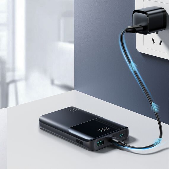 Joyroom JR-QP191 Star Series Mini 10000mAh 22.5W Powerbank with Digital Display - Black