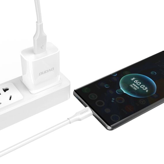 Dudao L2SM USB-A / micro USB 6A cable 1.2 m - white