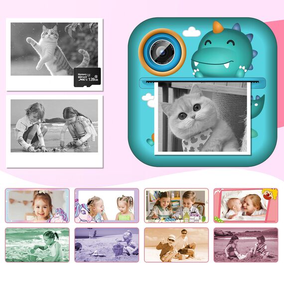Wozinsky WDT-04 Thermal Printer Camera for Kids - Green