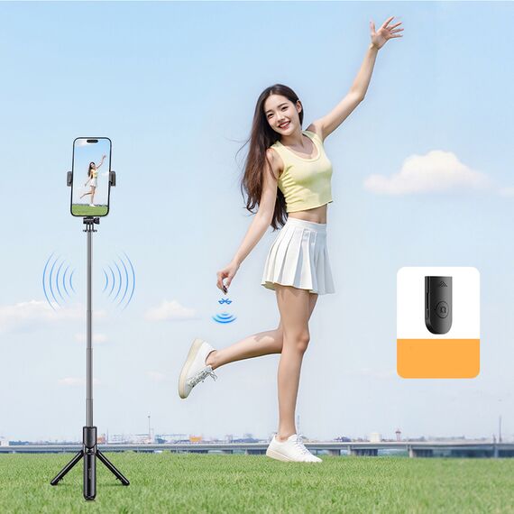 Selfie stick Orico SPV68 mini tripod Bluetooth 360 degree rotation 68 cm - black