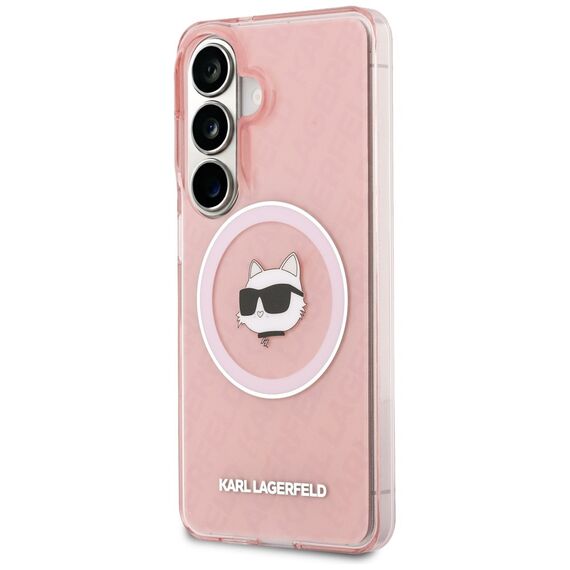 Karl Lagerfeld IML Repeated Choupette MagSafe Case for Samsung Galaxy S26 - Pink
