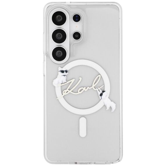 Karl Lagerfeld IML KC Script MagSafe Case for Samsung Galaxy S26 Ultra - Transparent