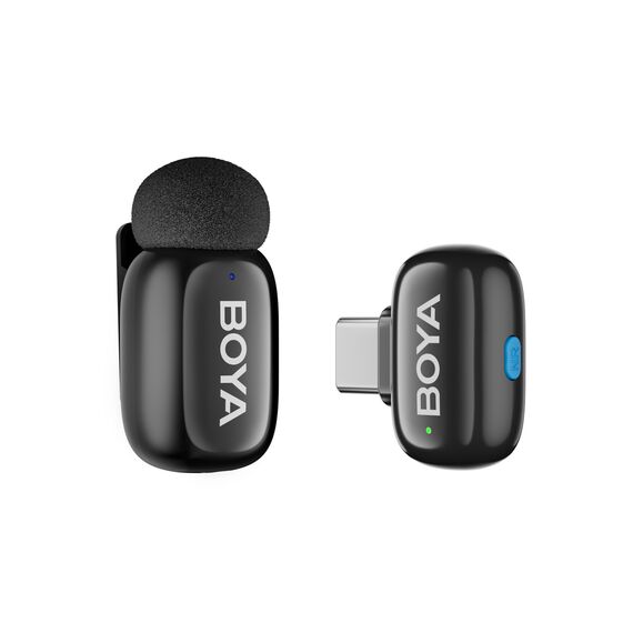 BOYA mini 2-01 wireless microphones 2.4GHz USB-C - black