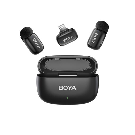 BOYA mini 2-01 wireless microphones 2.4GHz USB-C - black