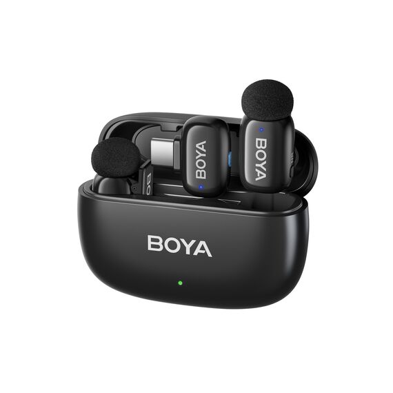 BOYA mini 2-01 wireless microphones 2.4GHz USB-C - black
