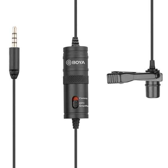 BOYA BY-M1 wired lavalier microphone - black