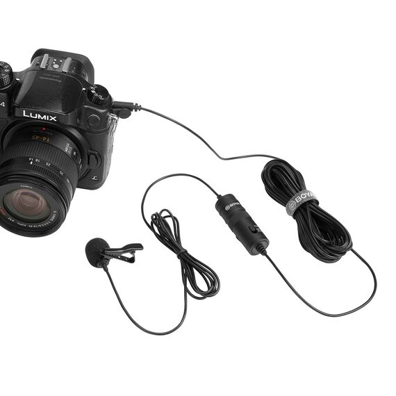 BOYA BY-M1 wired lavalier microphone - black