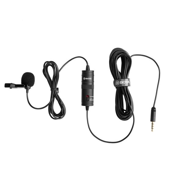 BOYA BY-M1 wired lavalier microphone - black