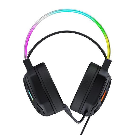 Wozinsky WSG-1118 Wired Gaming Headphones with Microphone and RGB Backlight - Black