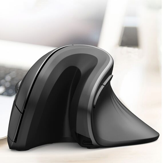 Wozinsky WWM-1076 Wireless Vertical Ergonomic Mouse 3600 DPI - Black