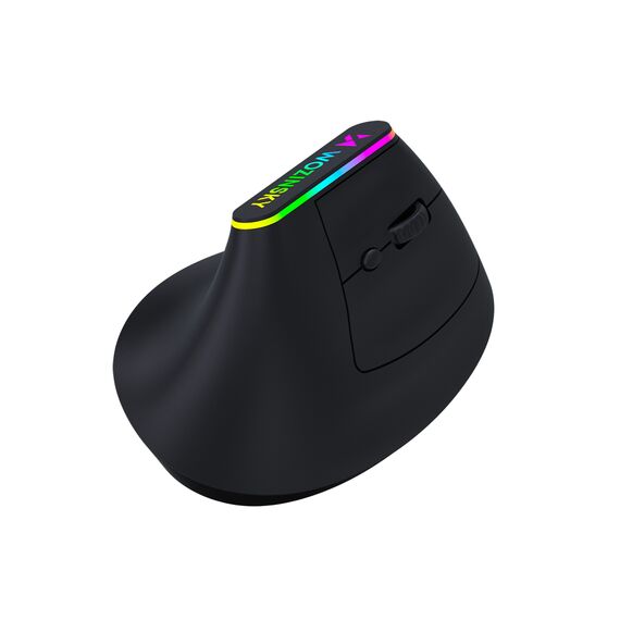 Wozinsky WMG-1164 Wireless Vertical Ergonomic Gaming Mouse 3600 DPI with RGB Backlight - Black