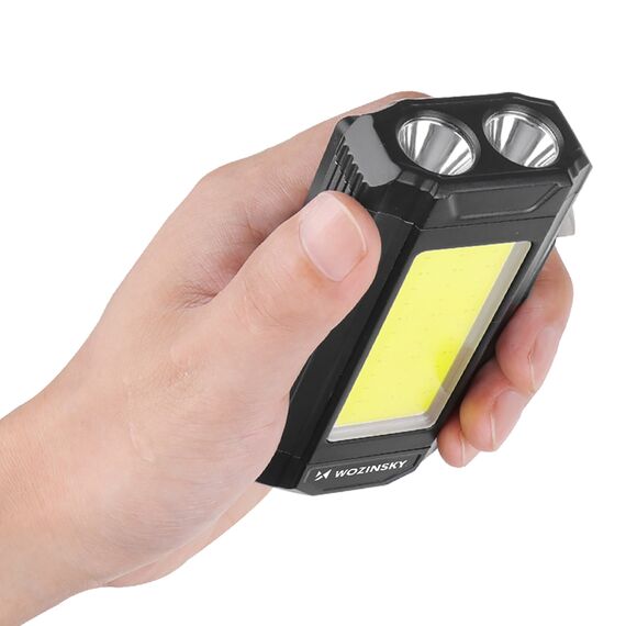 Wozinsky WLR-15W Work Lamp 15W 1500lm CREE LEDs IPX6 with Power Bank Function - Gray