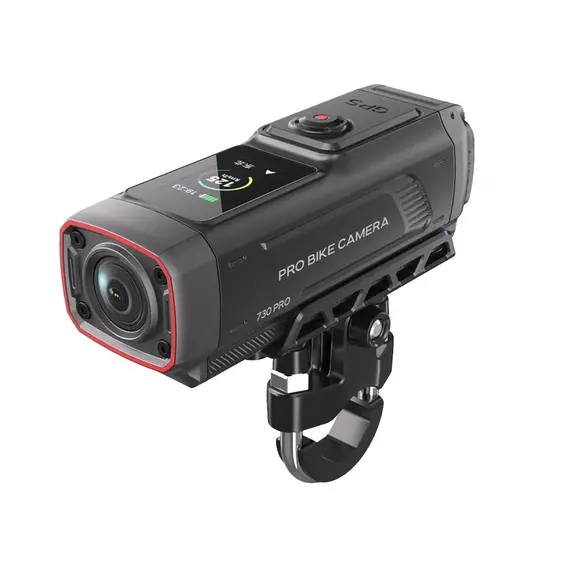 AKEEYO 730Pro 4K Handlebar Video Recorder Sports Camera for Bikes and Motorcycles - Black