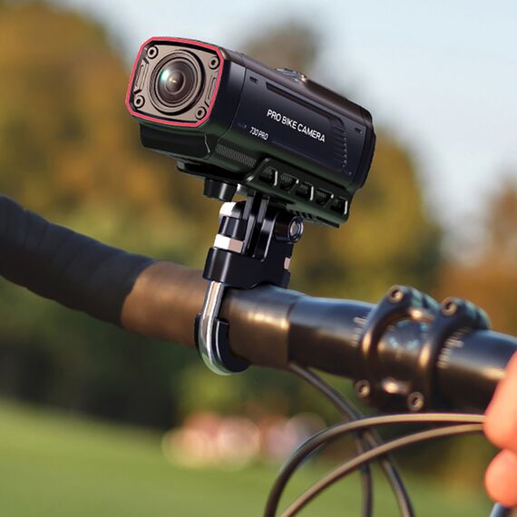 AKEEYO 730Pro 4K Handlebar Video Recorder Sports Camera for Bikes and Motorcycles - Black