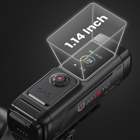 AKEEYO 730Pro 4K Handlebar Video Recorder Sports Camera for Bikes and Motorcycles - Black