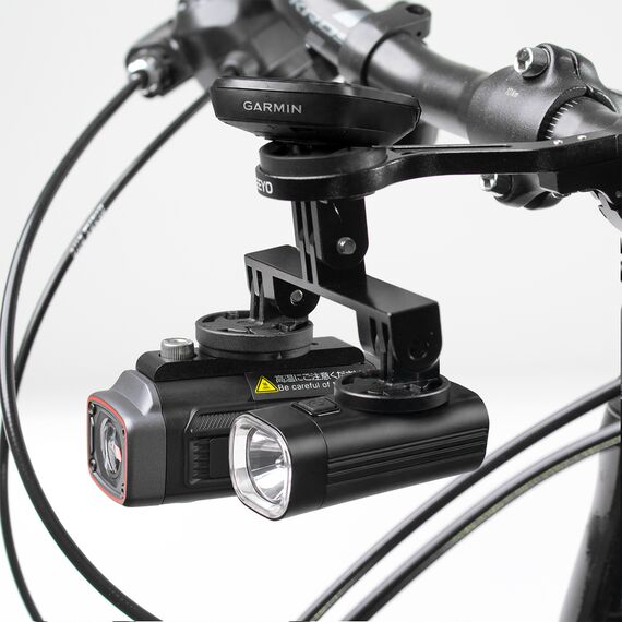 AKEEYO Camera Mount with Headlight - Black