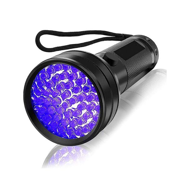 Wozinsky WLT-51L IP65 UV Flashlight for Trace Detection - Black