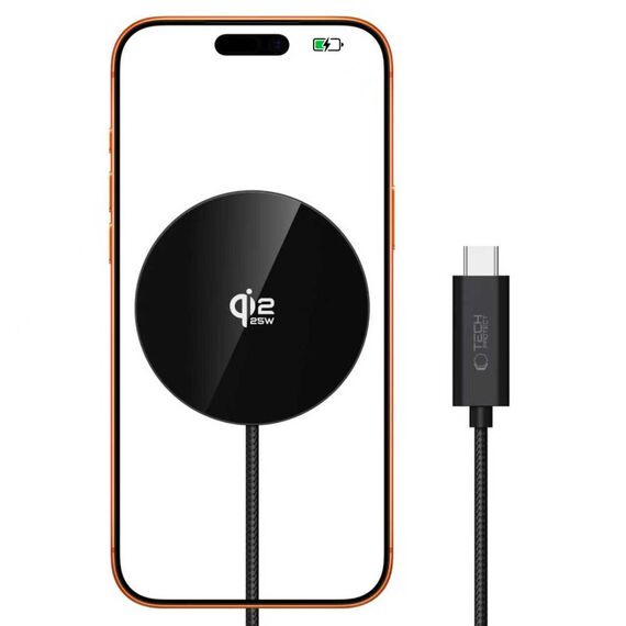 Tech-Protect A50 MagSafe 25W QI2.2 Wireless Charger - Black