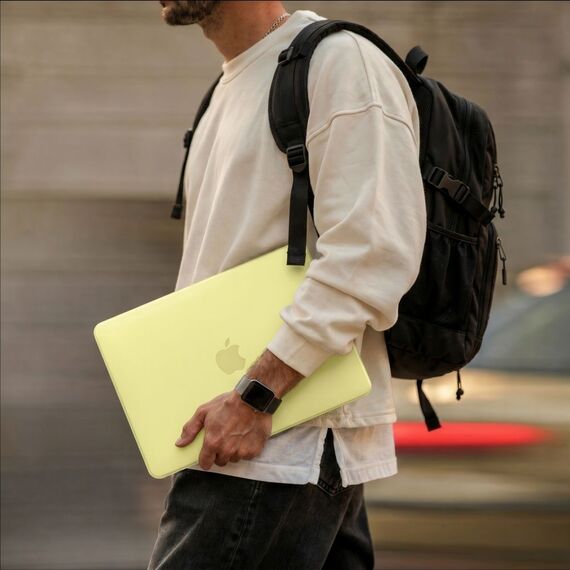 Tech-Protect Softshell case for MacBook Neo 13 2026 - matte yellow