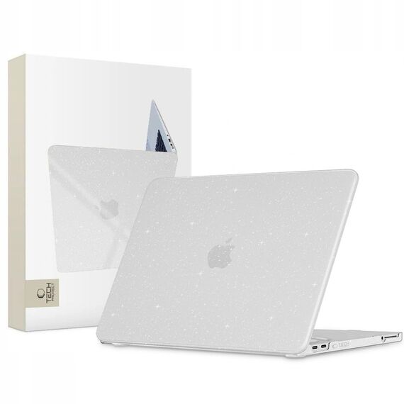 Tech-Protect SmartShell Case for MacBook Neo 13" 2026 - Clear-Glitter