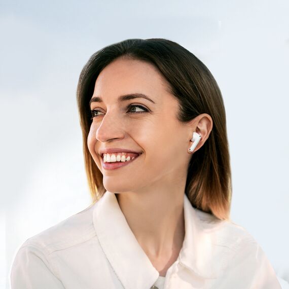 Joyroom JR-FB1 Funpods Bluetooth 6.0 In-Ear TWS Wireless Headphones - White
