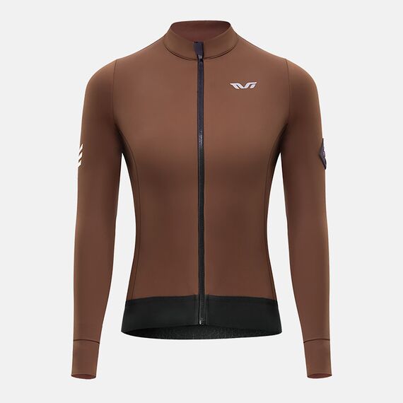 Rockbros YDWT006 TVI women's cycling jersey insulated autumn/winter L - brown