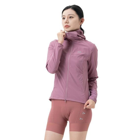 Rockbros YPW079 TVI Women's Cycling Jacket with Hood Size S - Pink