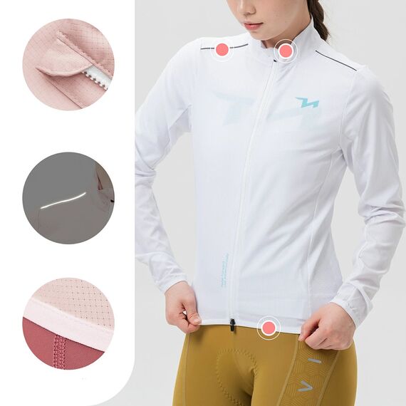 Rockbros YPW069 TVI M Women's Cycling Jacket - White