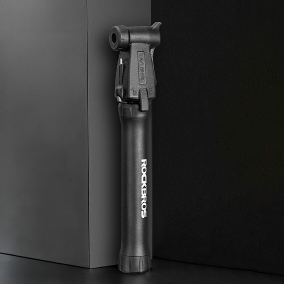 ROCKBROS TM-1701P 80 PSI Mini Bicycle Pump for Presta and Schrader Valves - Black
