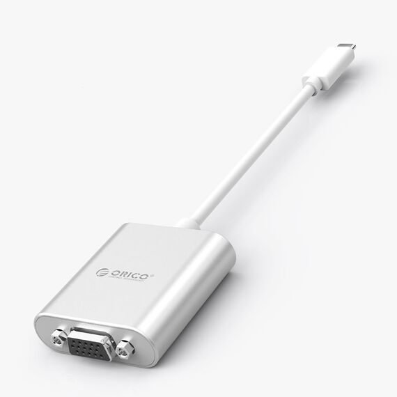 Orico PTAV USB-C - VGA adapter and 3.5 mm Full HD mini jack 0.15 m - silver
