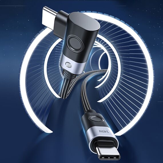 Orico CW240 USB-C to USB-C PD 240W 1.5m Angled Cable - Black