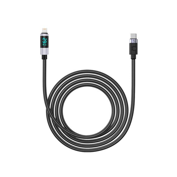 Orico LDC2L USB-C to Lightning PD 29W Cable with LED Display 480Mbps 2m - Black