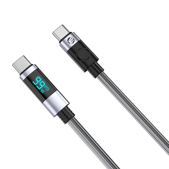 Orico LDC2C USB-C - USB-C PD 100W Cable with LED Display 480 Mbps 3 m - Black
