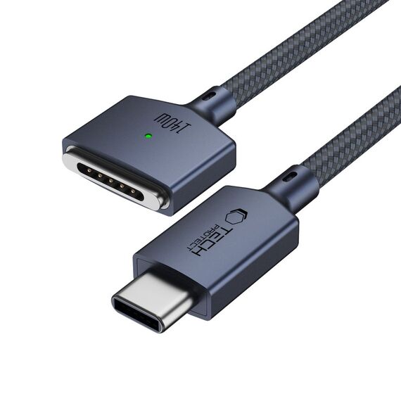 Tech-Protect MMC01 Ultraboost USB-C / USB-C MagSafe 3 140W 200cm Cable for MacBook - Navy Blue