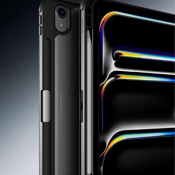Etui AMAZINGTHING Titan Pro Case do iPada A16 11" z obrotową podstawką 720° i uchwytem na rysik - czarne