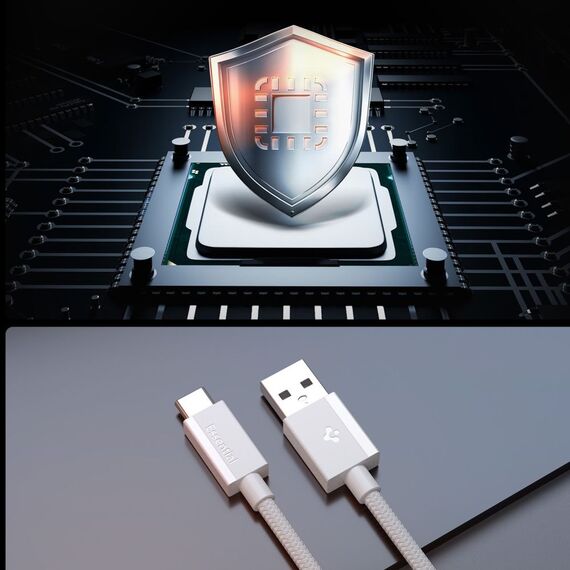 Spigen Essential EB6015AC USB-C Cable 60W 150 cm - White