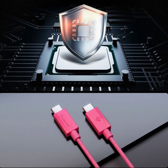 Spigen Essential EB6015CC USB-C Cable 60W 100 cm - Pink