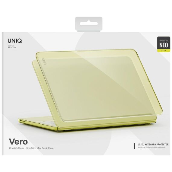 Uniq Vero Case for MacBook Neo - Translucent Yellow