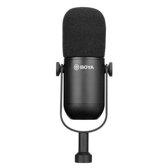BOYA BY-DM500 Cardioid XLR Dynamic Microphone for Podcasts - Black